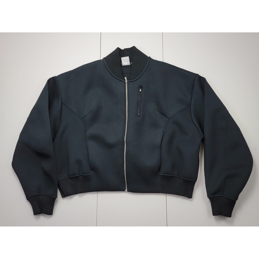 Nike Size L Womens Modern Fleece Oversized Destroyer IB2679 010 Black Jacket New